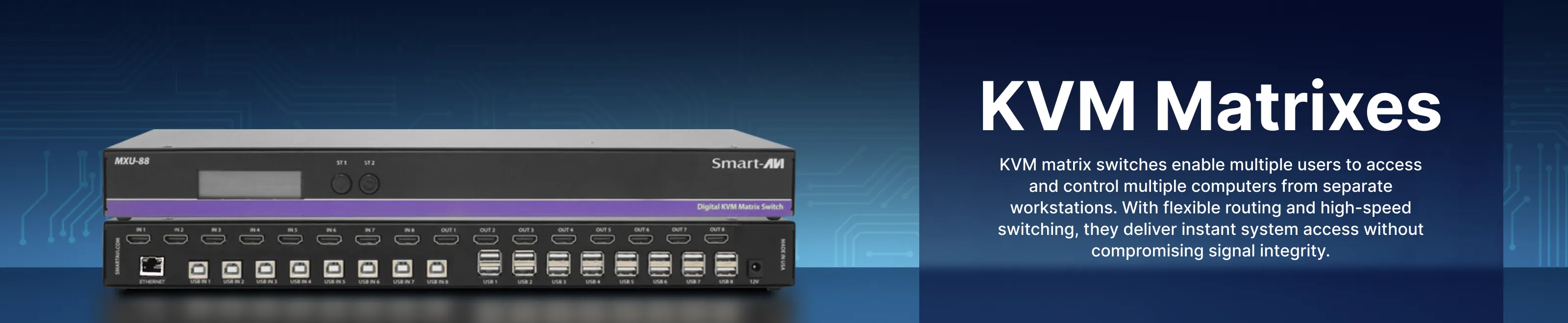 KVM Matrixes Banner