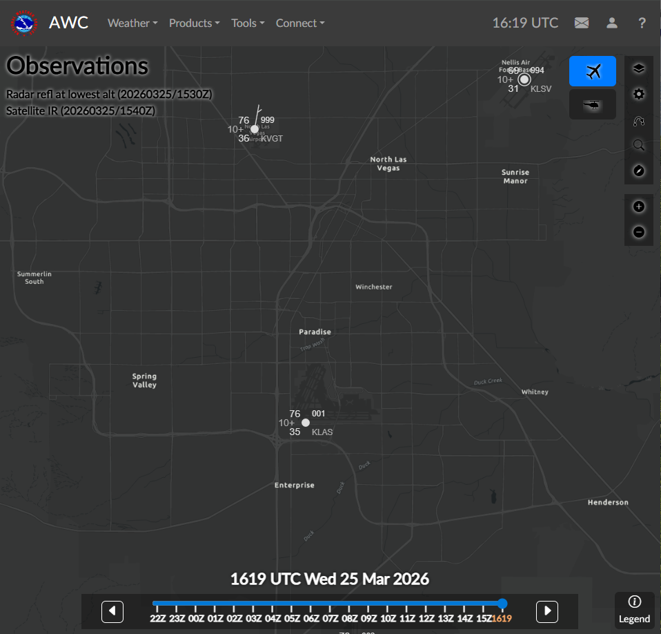 Dual view airport control interface preview