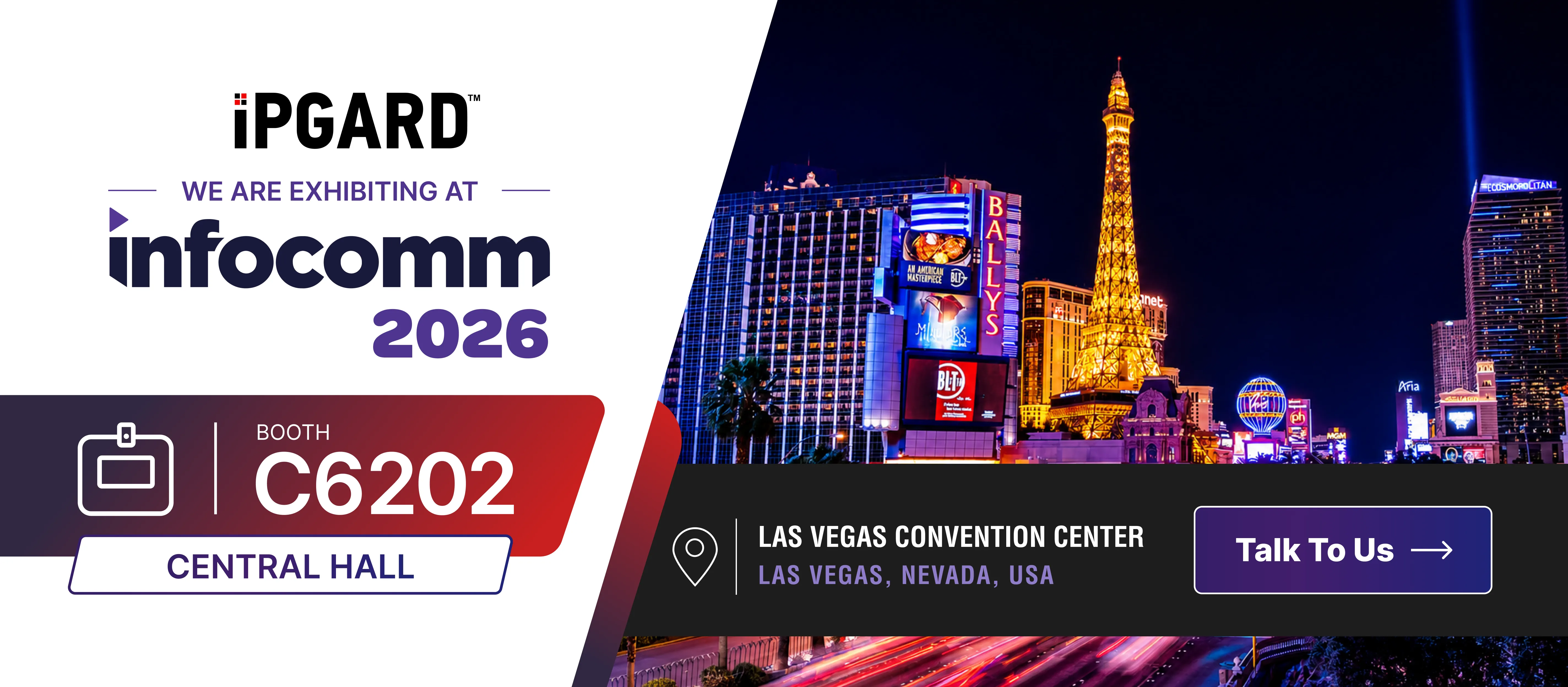 iPGARD exhibiting at InfoComm 2026 Booth C6202 Central Hall